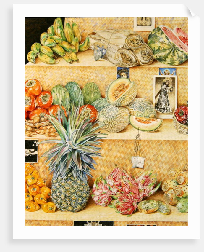 Fruit-stall, La Laguinilla, 1998 by James Reeve