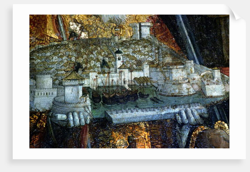 The walled city carried by St. Blaise by Nikola Bozidarovic