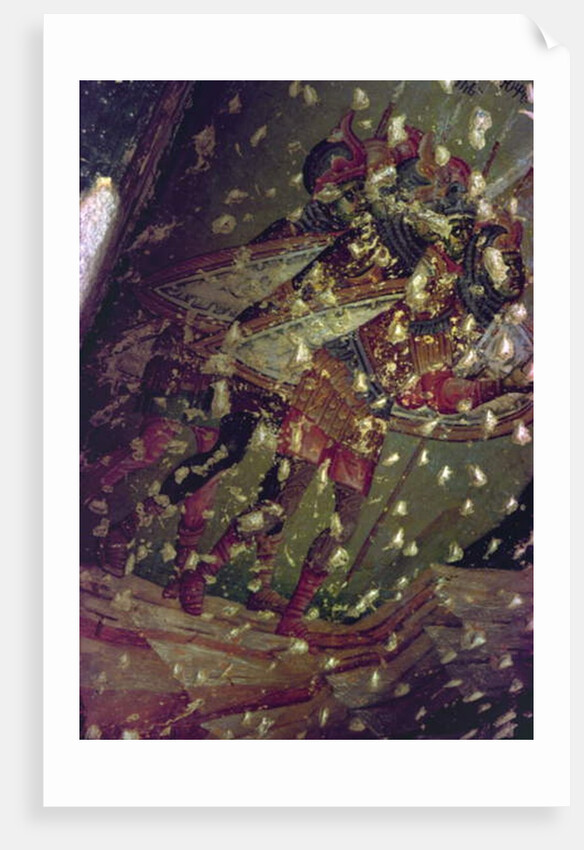 Soldiers from the Last Judgement, 14th century by Serbian School