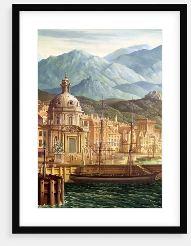 Detail of the mural in the Marquess of Anglesey’s dining room, 1936 by Rex Whistler