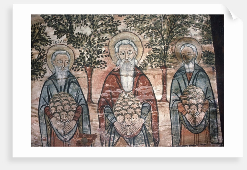 Souls in Paradise, wall painting, Church on the Hill, 1782 by Romanian School