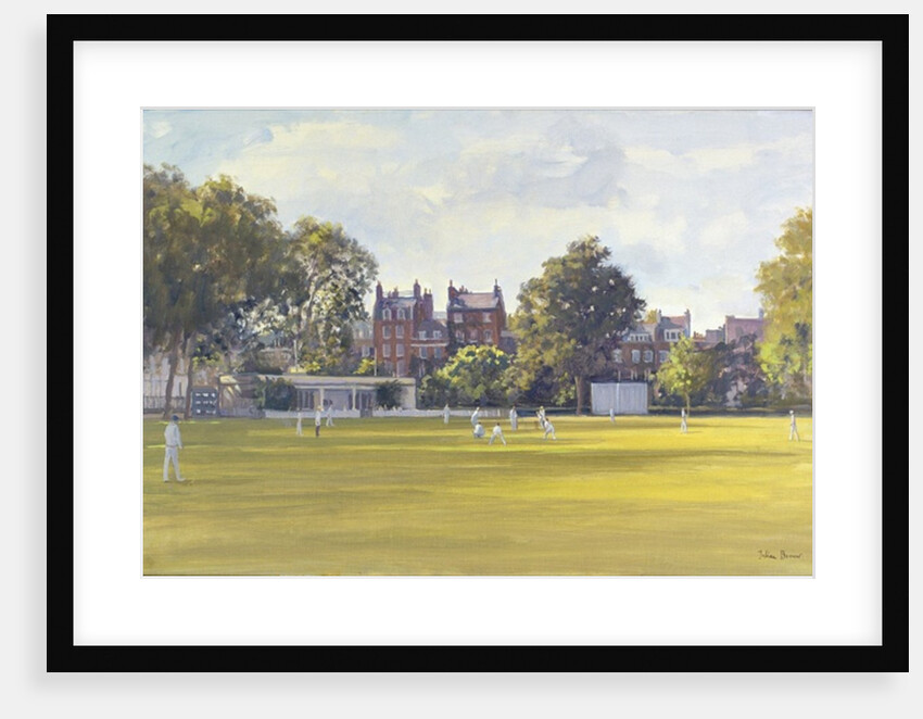 Cricket at Burton Court by Julian Barrow