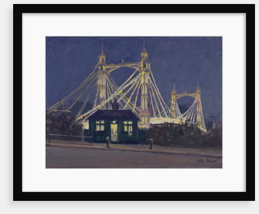 Albert Bridge - Night by Julian Barrow