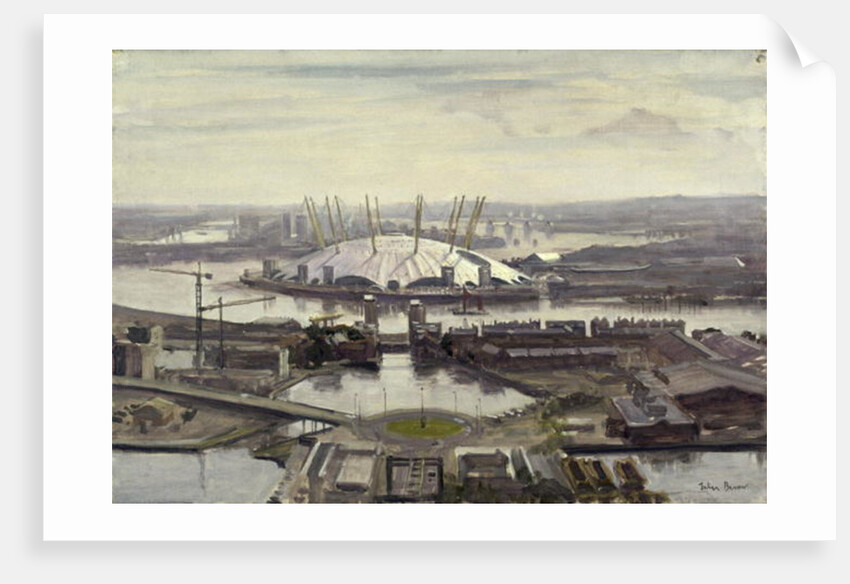 The Millennium Dome from Canary Wharf by Julian Barrow