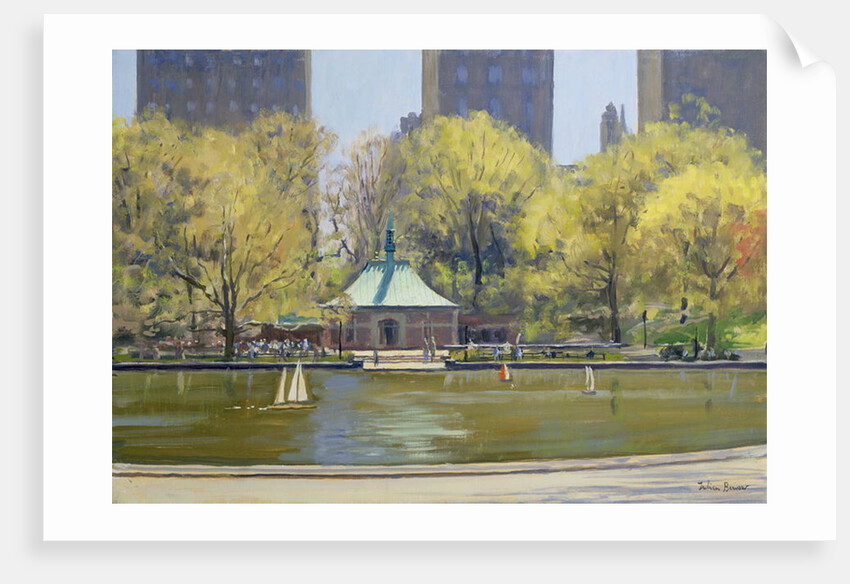 The Boating Lake, Central Park, New York, 1997 by Julian Barrow