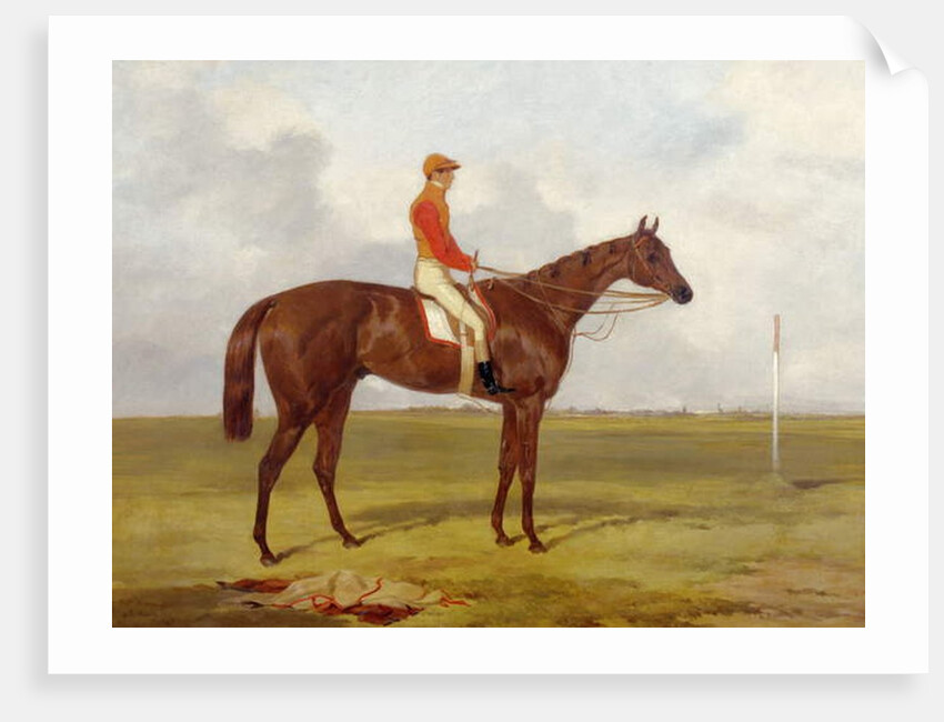 A Portrait of 'The Cossack', Winner of the 1847 Derby with S. Templeman Up, 1847 by Harry Hall