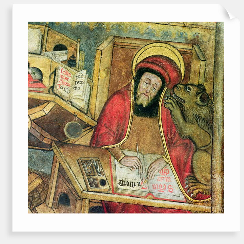 St. Mark writing his gospel by French School