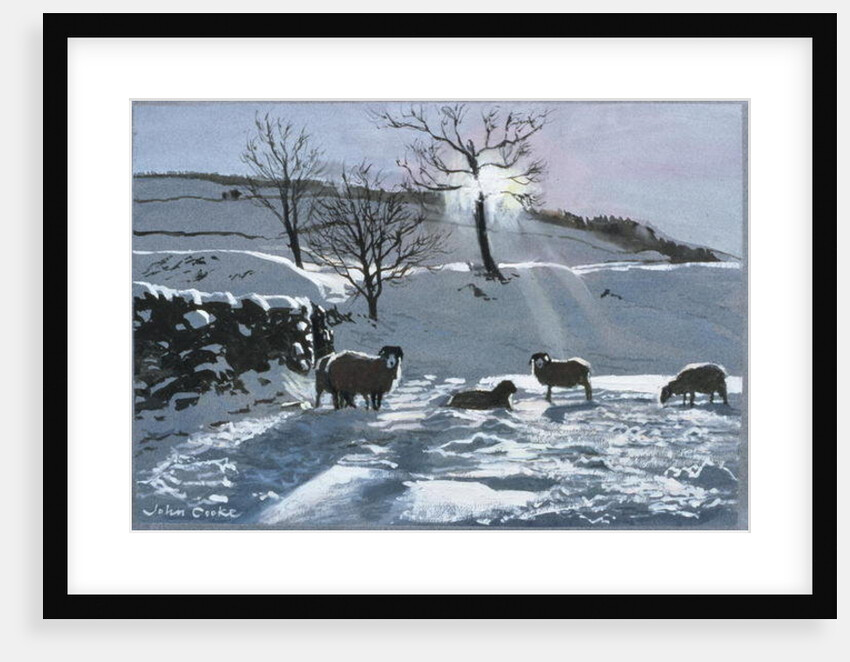 Winter Afternoon at Dentdale, 1991 by John Cooke