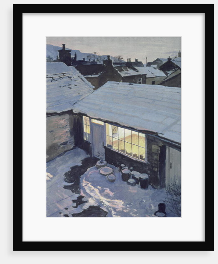 Winter Evening - My Studio by John Cooke