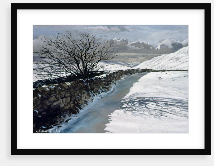 Snow Above Barbondale, Barbon, nr Kirby Lonsdale, Cumbria by John Cooke