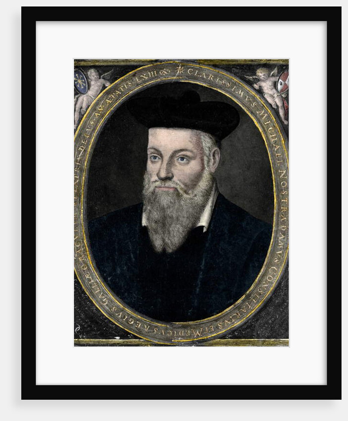 Portrait of Nostradamus, doctor and astrologer francais by French School