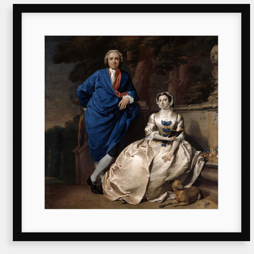 Portrait of George Michael Moser and his wife, Mary Guynier, c.1742 by Carl Marcus Tuscher