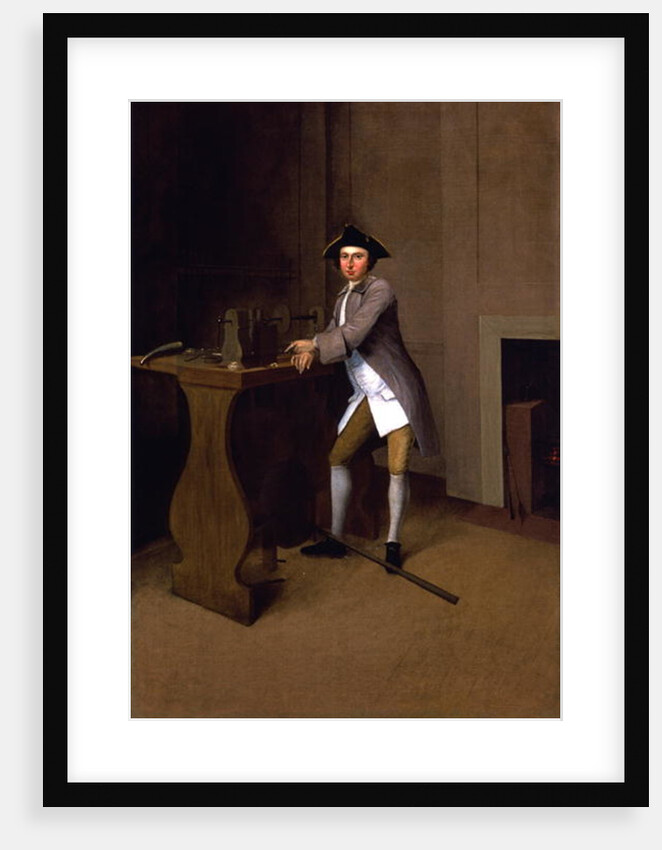 Man Working Lathe by Arthur Devis