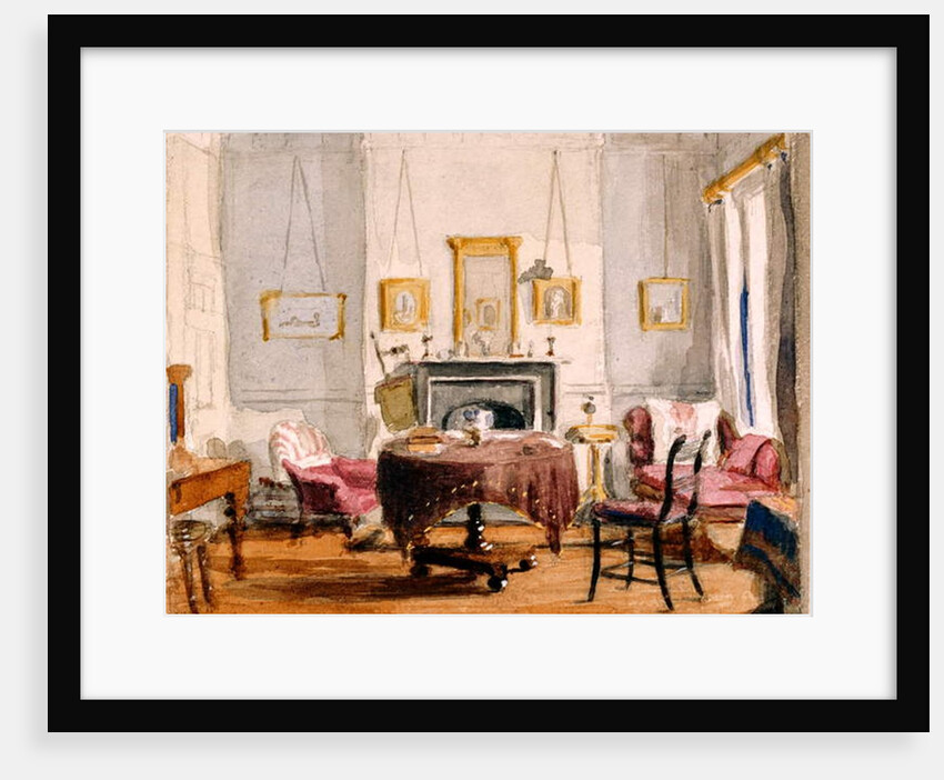 The Drawing Room at 59 Seymour Street, c.1850 by Matilda Sharpe