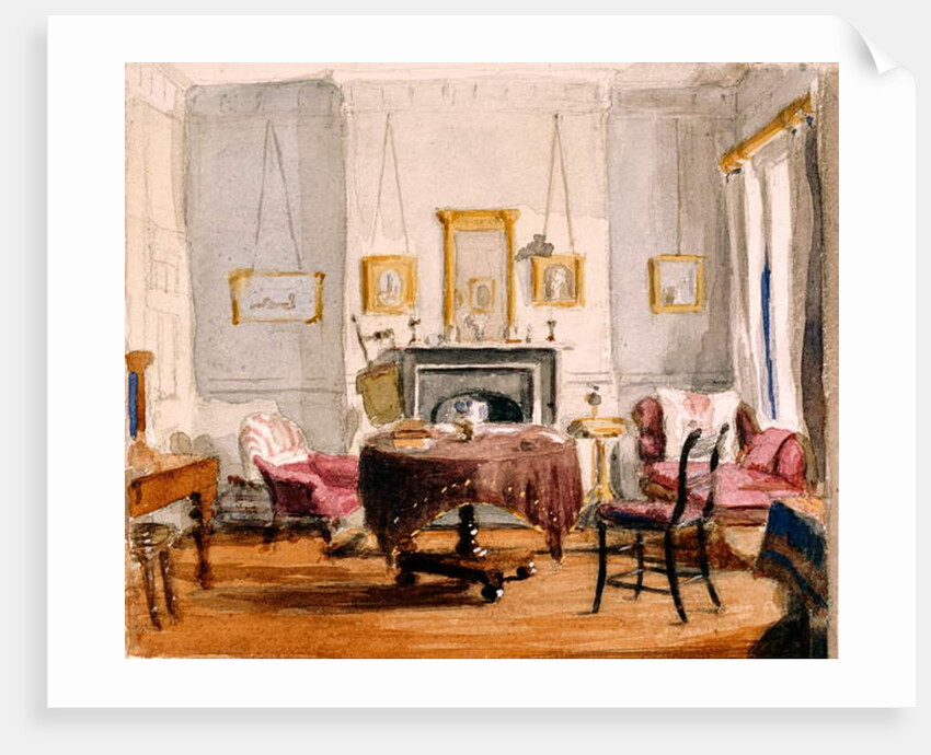 The Drawing Room at 59 Seymour Street, c.1850 by Matilda Sharpe