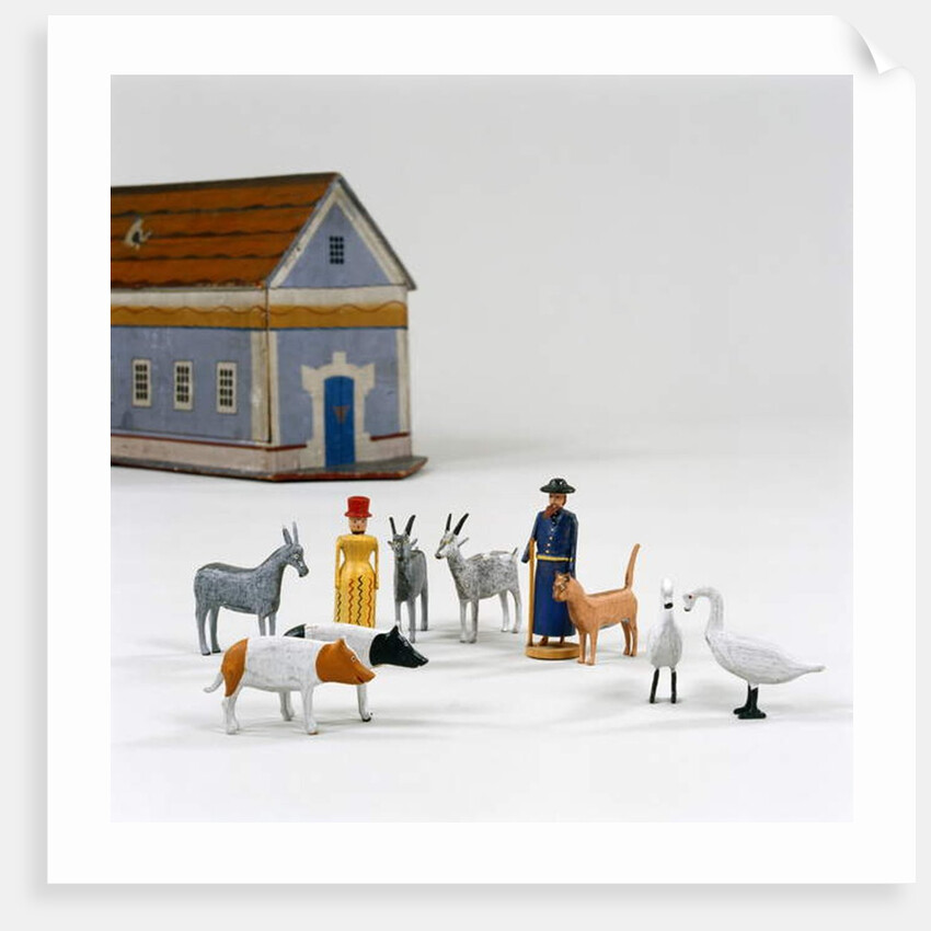 Figures in front of a Noah's ark, c.1840 by German School