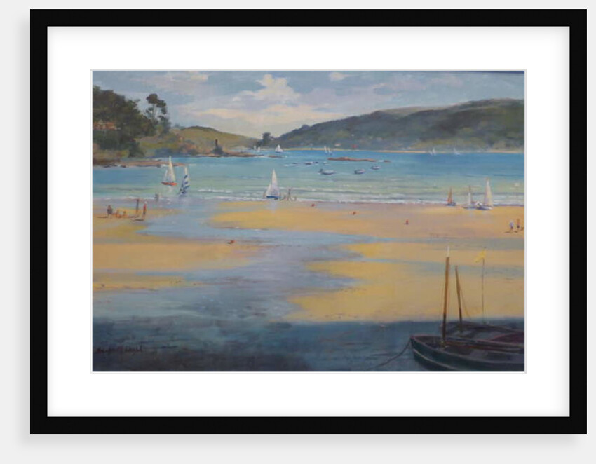 South sands Beach, Salcombe, 2016 by Jennifer Wright