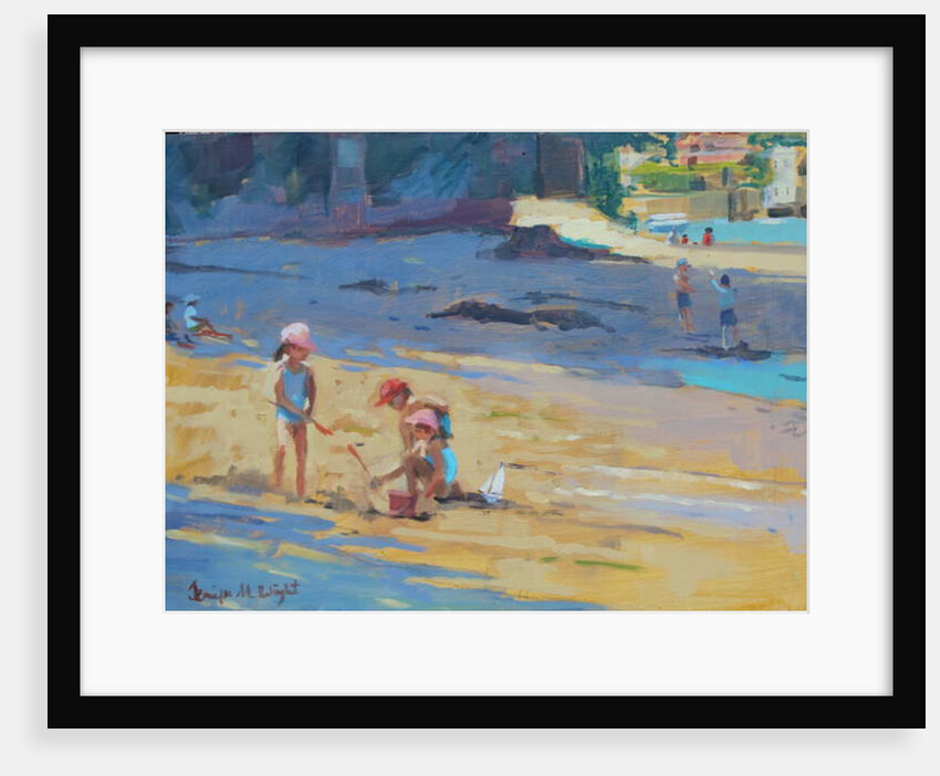 Salcombe Beach, Children by Jennifer Wright
