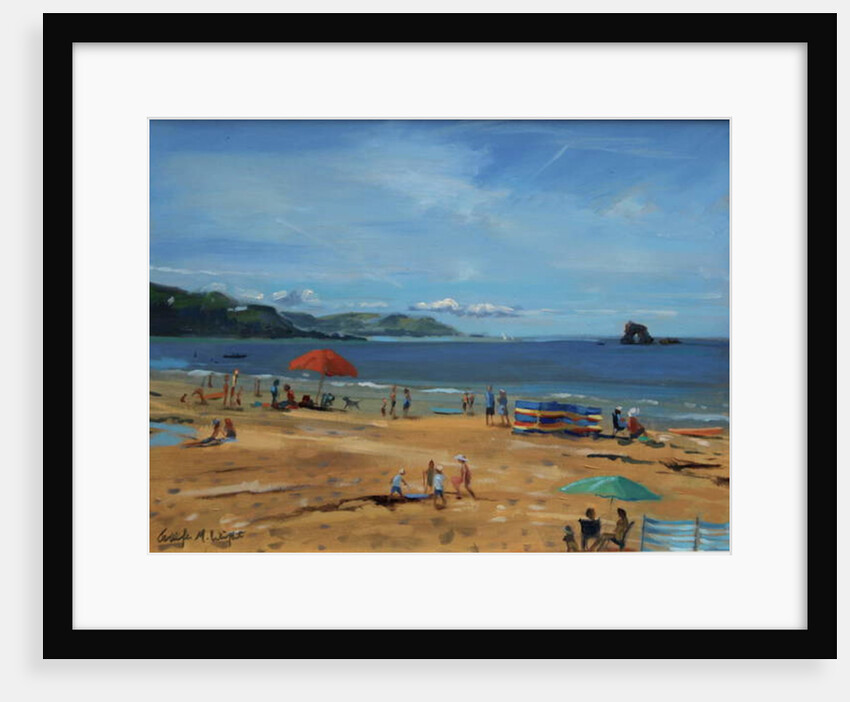 Thurlestone, Red Umbrella by Jennifer Wright