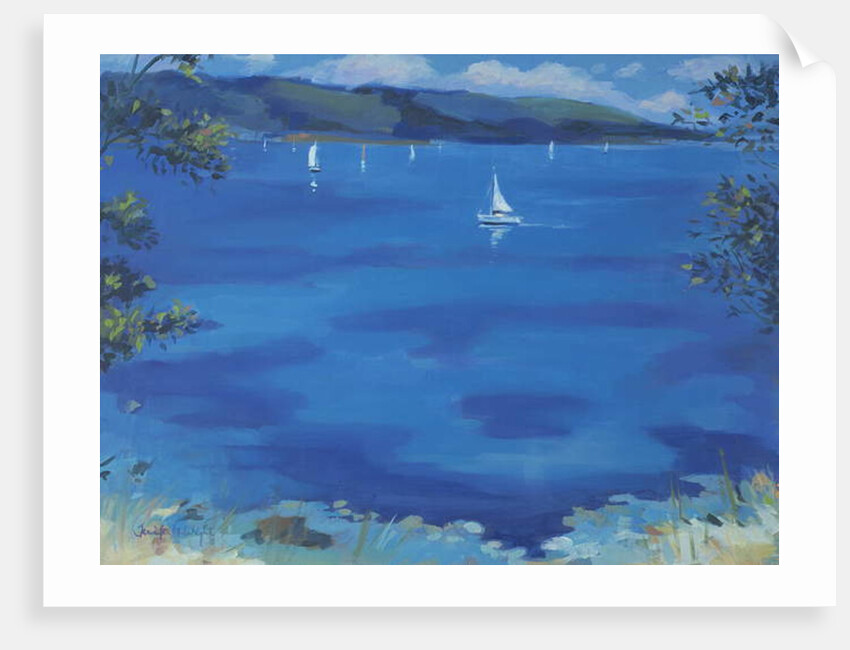 Salcombe - Blue Morning, 2000 by Jennifer Wright