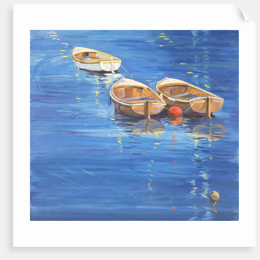 Moored Dinghies, 1998 by Jennifer Wright