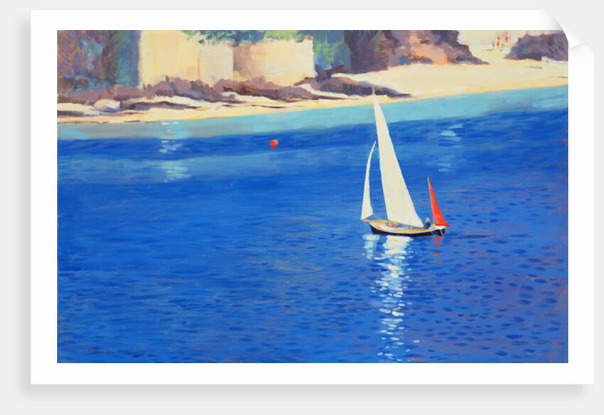 Salcombe - Yawl near Millbay, 1999 by Jennifer Wright