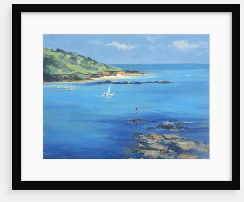 Sailing out of Salcombe, 2000 by Jennifer Wright