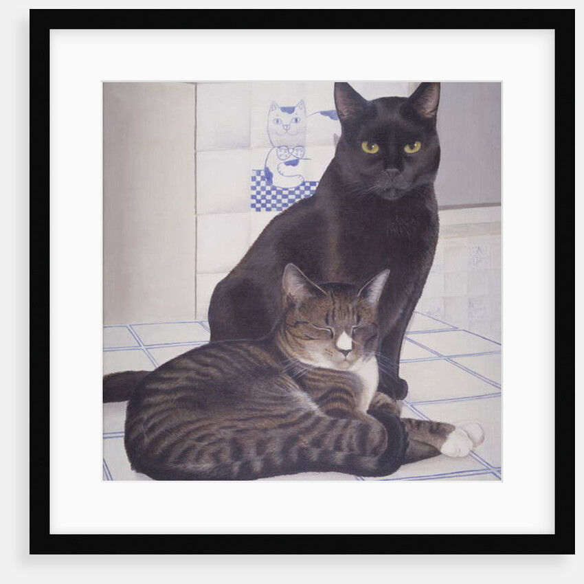 Stray and Daisie in the Kitchen by Joan Freestone
