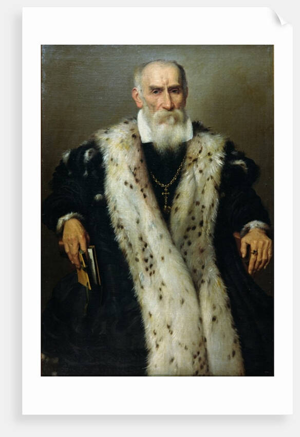 Portrait of a man, possibly Gian Gerolamo Albani, Generale Collaterale of the Venetian Republic by Giovanni Battista Moroni