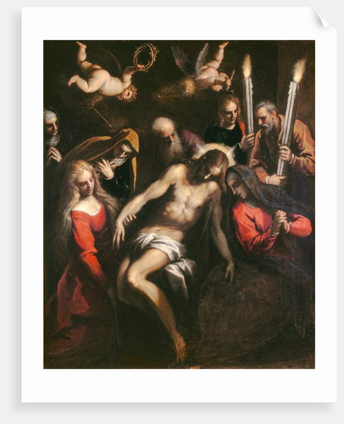 Pieta, modelletto for the altarpiece in the cathedral at Reggio Emilia, 1612 by Palma Il Giovane