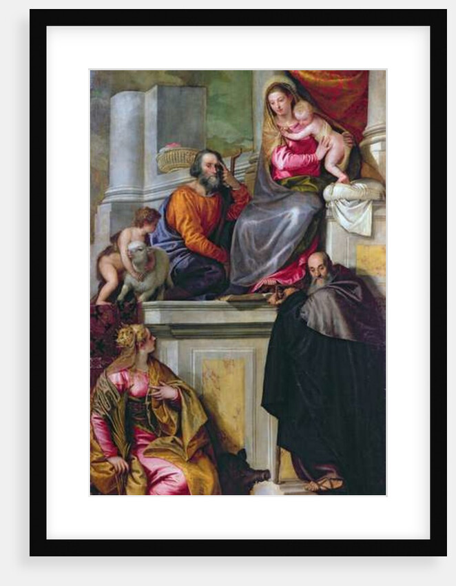 The Holy Family with St. John the Baptist, St. Anthony Abbot and St. Catherine, 1551 by Veronese