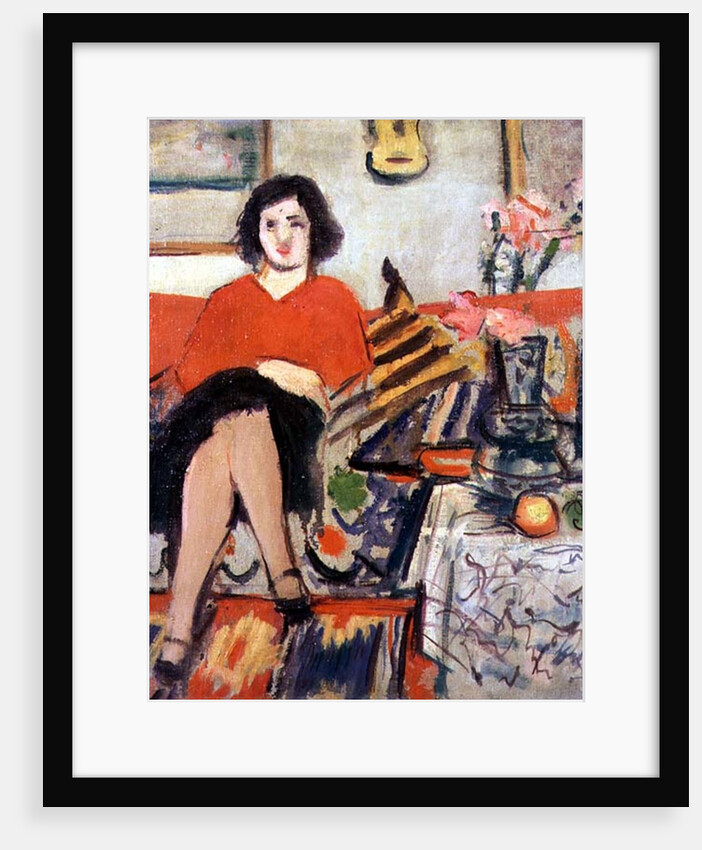 Interior with a Figure by George Leslie Hunter