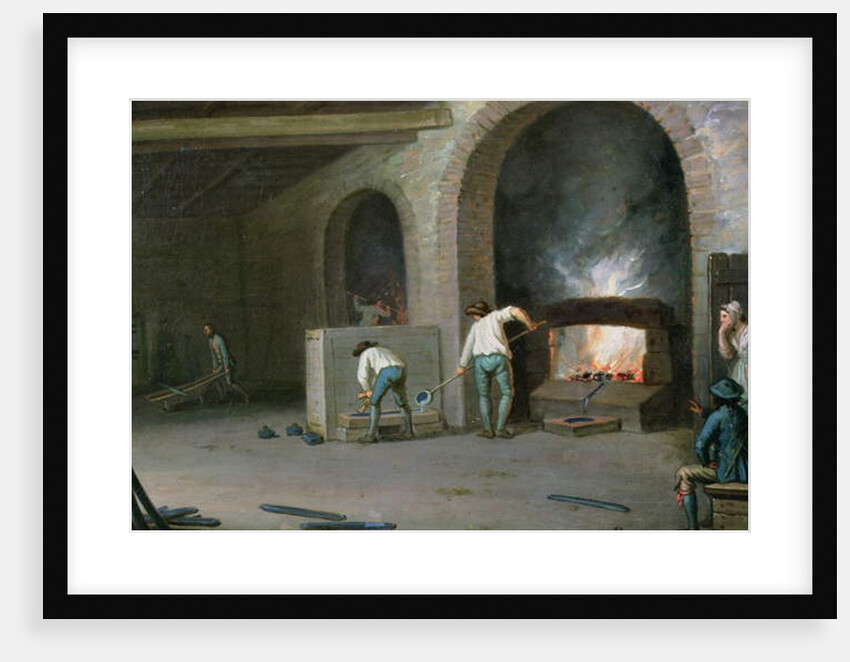 Lead Mining at Leadhills, the smelting of the lead by David Allan