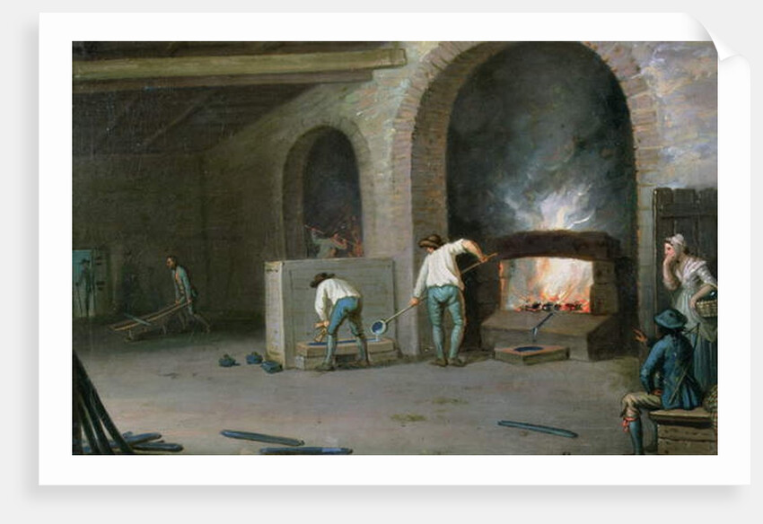 Lead Mining at Leadhills, the smelting of the lead by David Allan