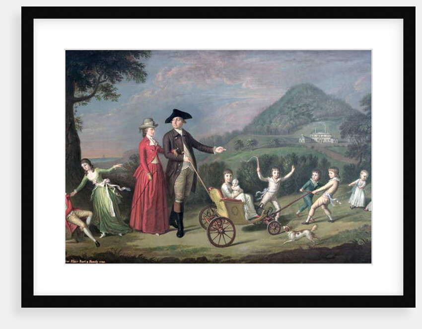 Sir James Hunter Blair, 1st Bart., with his Wife and Nine of their Fourteen Children, 1785 by David Allan