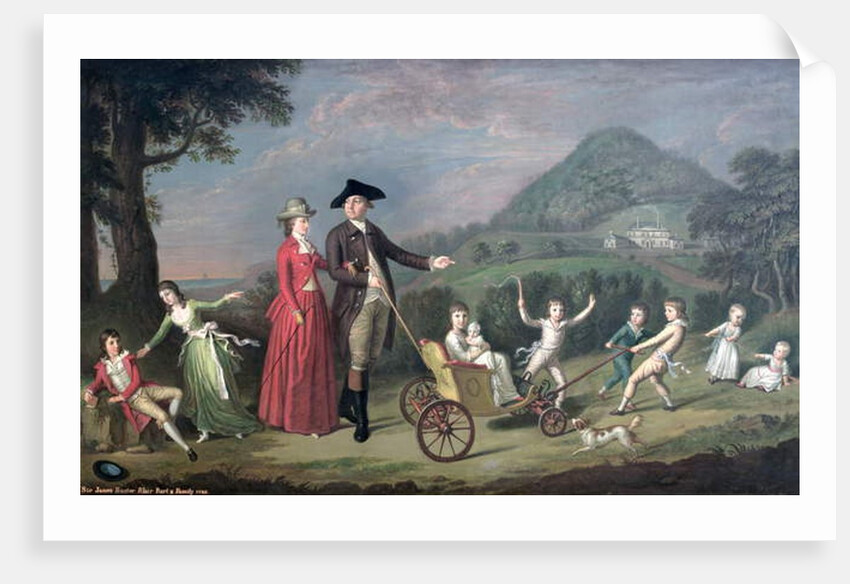 Sir James Hunter Blair, 1st Bart., with his Wife and Nine of their Fourteen Children, 1785 by David Allan