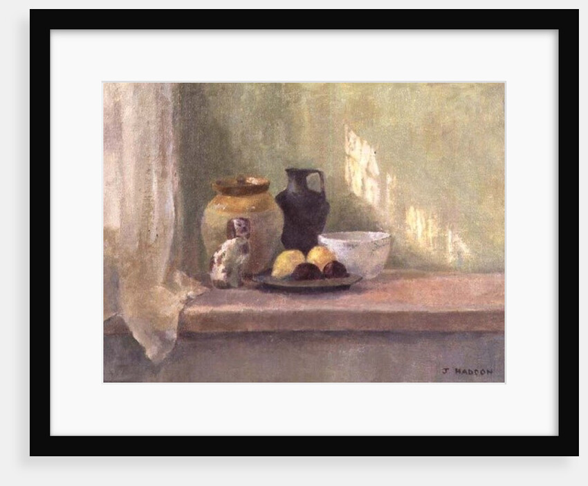 Still life with china dog by Joyce Haddon