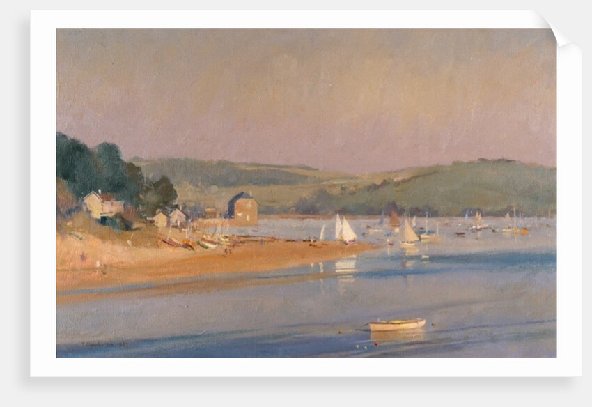 Primulas with lion head plaque by Joyce Haddon