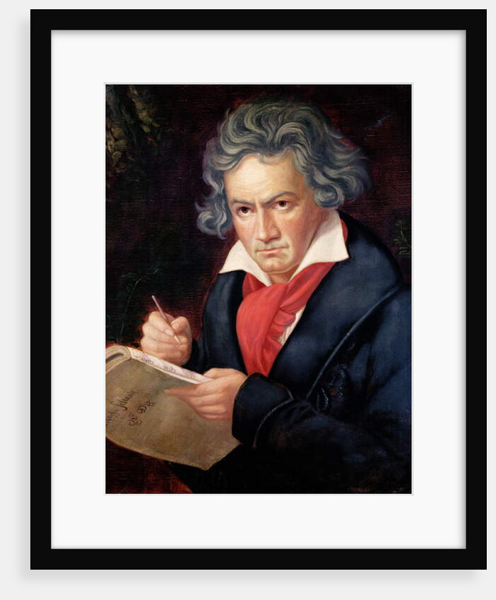 Ludwig van Beethoven Composing his 'Missa Solemnis' by Joseph Carl Stieler (after)