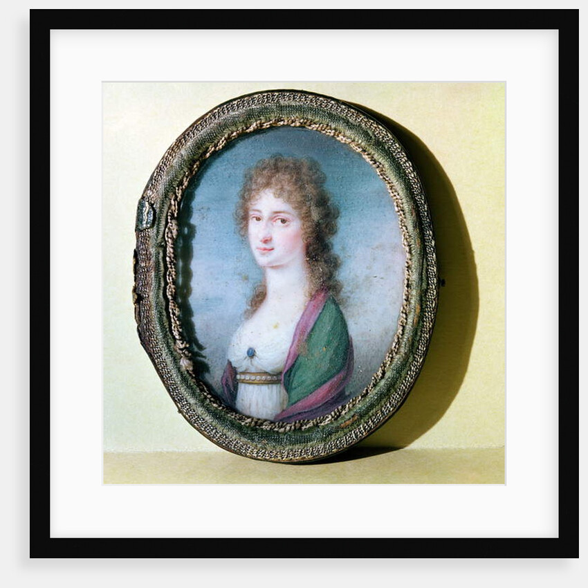 Portrait miniature of Countess Marie Erdody by German School