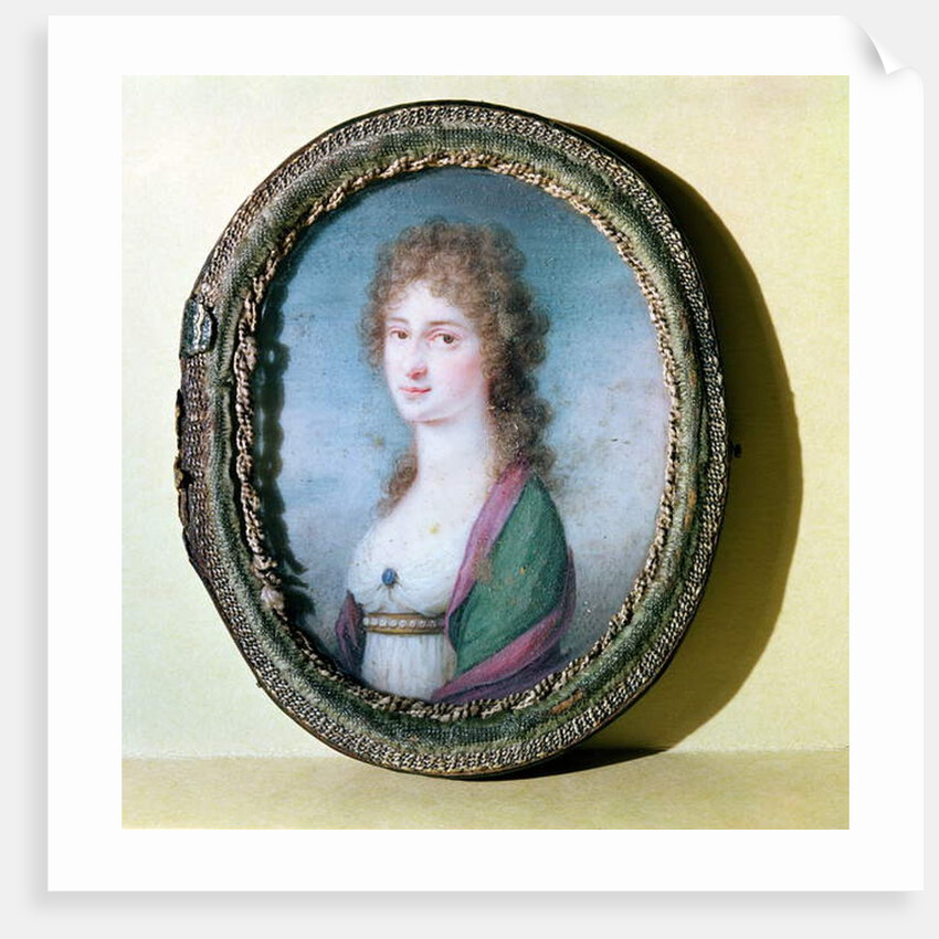 Portrait miniature of Countess Marie Erdody by German School
