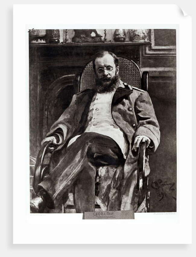 Portrait of Cesar Cui 1890 by Ilya Efimovich Repin