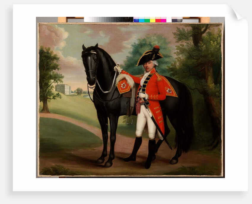 Portrait of a gentleman in military uniform by Thomas Peat