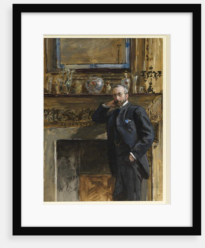 Gentleman in an interior at 5 Fig Tree Court, 1890 by Sydney Prior Hall