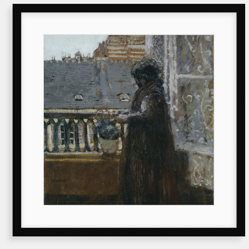 Madame Vuillard on her balcony, c.1899 by Edouard Vuillard