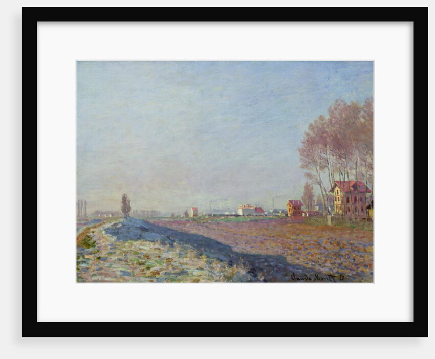 The Plain of Colombes, White Frost, 1873 by Claude Monet