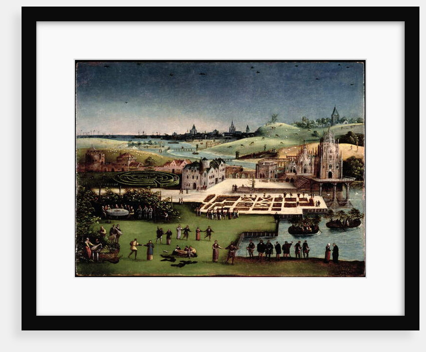 Panoramic Landscape with a Garden of Love by Lucas van Gassel
