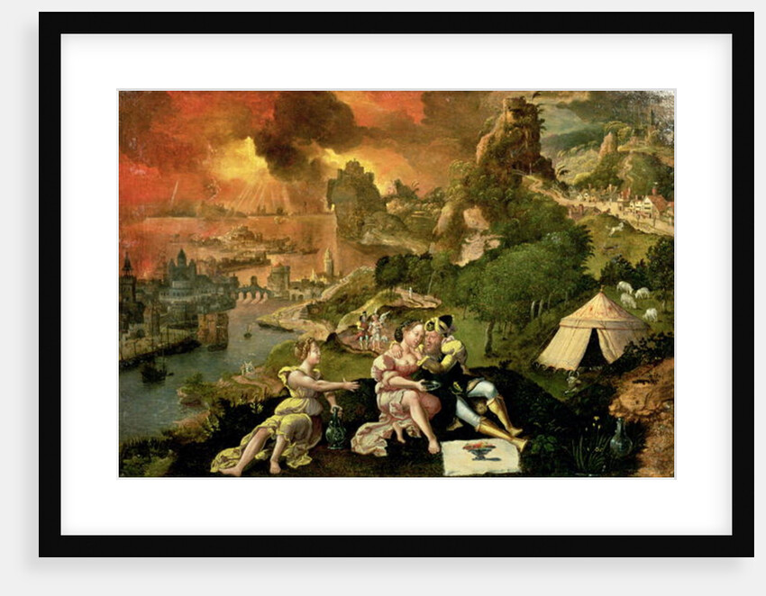 Lot and his Daughters by Lucas van Gassel
