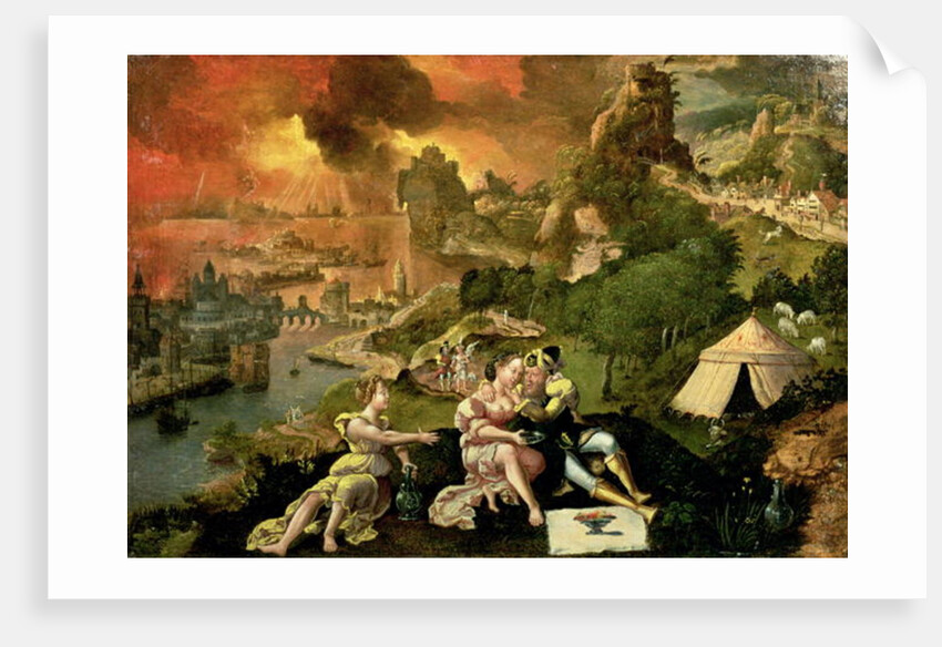 Lot and his Daughters by Lucas van Gassel