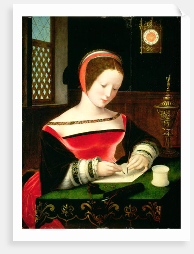 St. Mary Magdalene Writing by Master of the Female Half Lengths